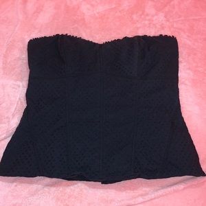 Black Faux Corset